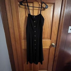 Black midi dress